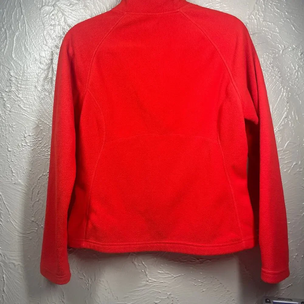 Merona women’s‎ fleece jacket orange size small